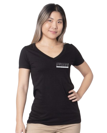 Bayside - Women's USA-Made Fine Jersey V-Neck T-Shirt - 5875