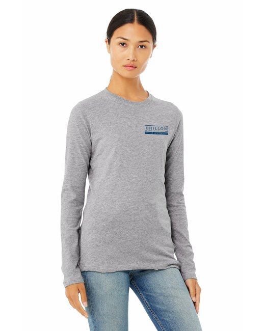 B6500 Bella + Canvas Ladies' Jersey Long-Sleeve T-Shirt (Athletic Heather)