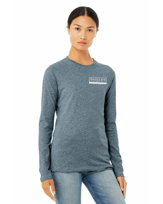 B6500 Bella + Canvas Ladies' Jersey Long-Sleeve T-Shirt (Heather Slate)