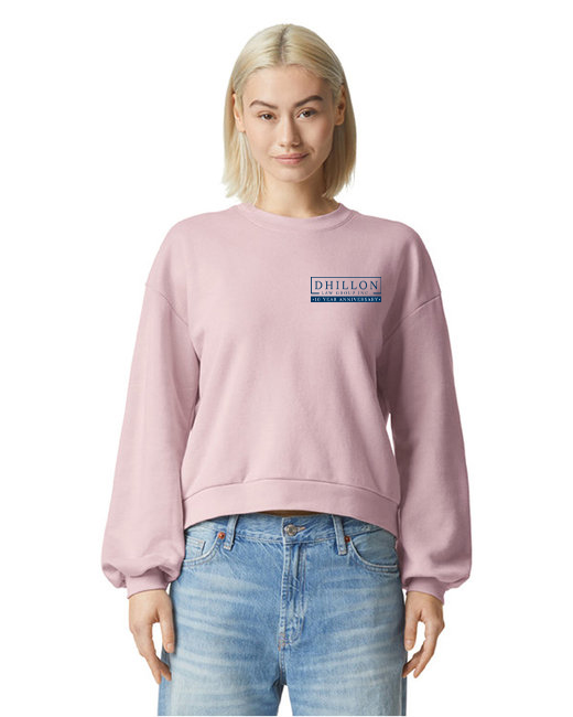 RF494 American Apparel Ladies' ReFlex Fleece Crewneck Sweatshirt (Blush)