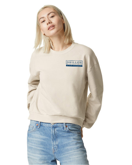 RF494 American Apparel Ladies' ReFlex Fleece Crewneck Sweatshirt (Bone)